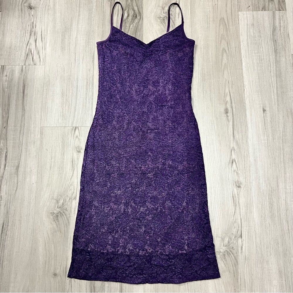 Vintage Y2K forever 21 dress in purple lace szL stretchy